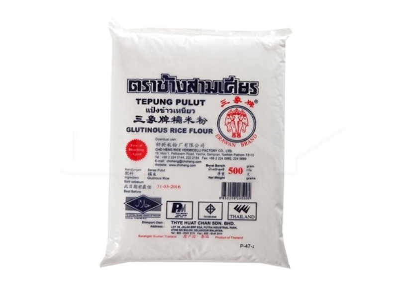 Erawan Glutinous Flour/ 三象牌糯米粉 500g